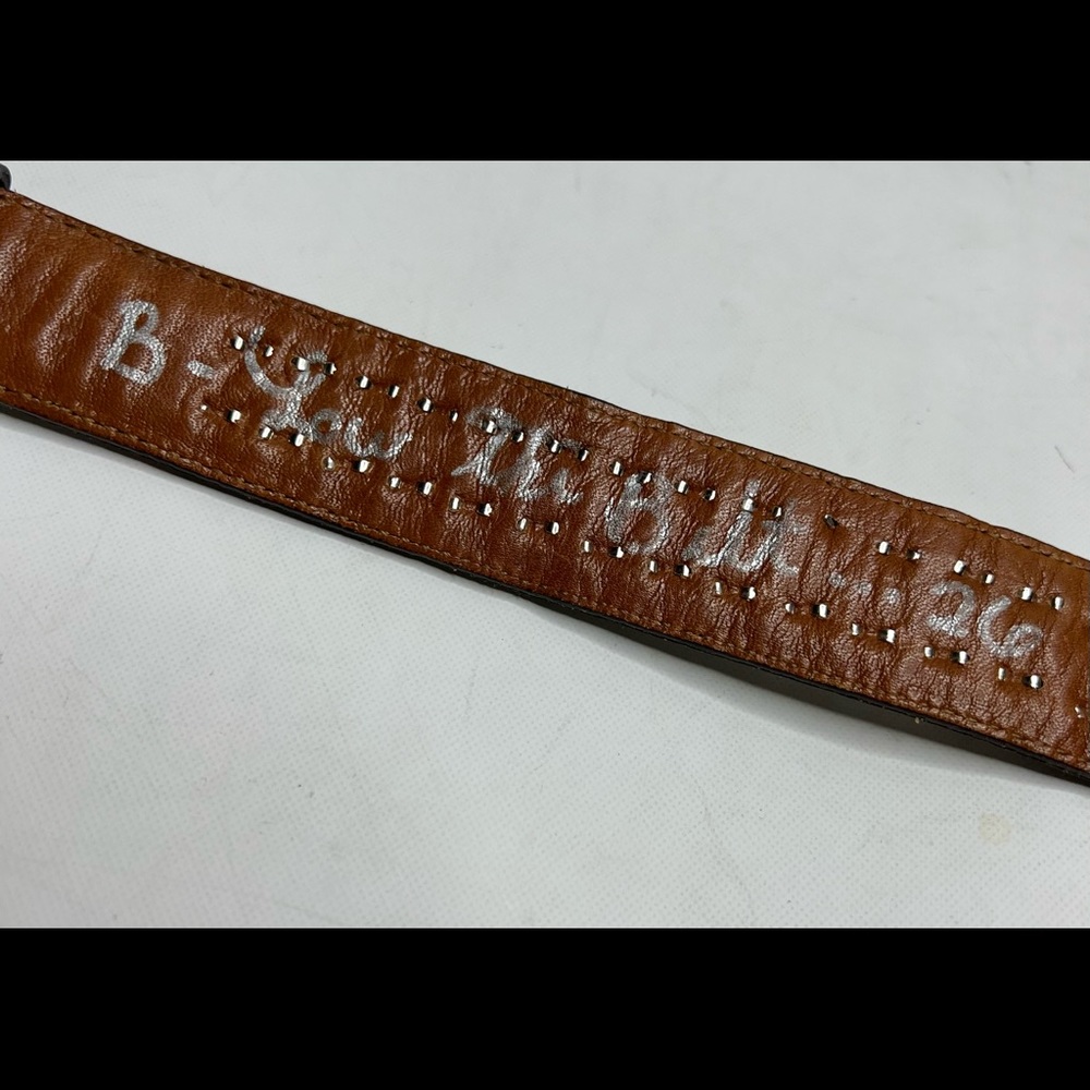 B-Low the Belt Rhinestone Leather Belt size 26 $175 - Picture 5 of 8